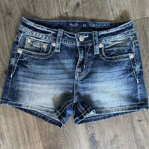 Miss Me Dark Wash Jean Shorts